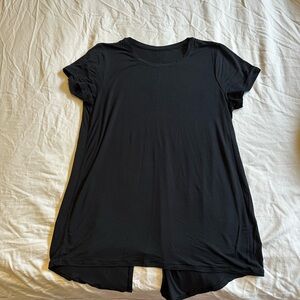 Lululemon Athletica Black Relaxed Short Sleeve Tee